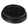 Hot Cup Lids, Fits 10 Oz To 20 Oz Hot Cup, Plastic, Black, 1,000/Carton