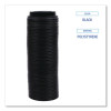 Hot Cup Lids, Fits 8 Oz Hot Cup, Plastic, Black, 1,000/Carton