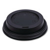 Hot Cup Lids, Fits 8 Oz Hot Cup, Plastic, Black, 1,000/Carton