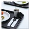 Hot Cup Lids, Fits 8 Oz Hot Cup, Plastic, Black, 1,000/Carton