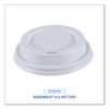 Hot Cup Lids, Fits 8 Oz Hot Cups, Plastic, White, 50/Sleeve, 20 Sleeves/Carton
