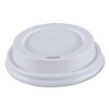 Hot Cup Lids, Fits 8 Oz Hot Cups, Plastic, White, 50/Sleeve, 20 Sleeves/Carton