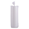 Hot Cup Lids, Fits 8 Oz Hot Cups, Plastic, White, 50/Sleeve, 20 Sleeves/Carton