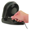 Turbo On The Go Usb/Battery Powered Fan, 3", 1 Speed, Black