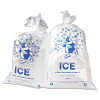 Ice Bags With Twist-Ties, Ice: Penguin Icon Labeling, 8 Lb Capacity, 1.5 Mil, 11" x 20", Clear, 1,000/Carton