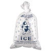 Ice Bags With Twist-Ties, Ice: Penguin Icon Labeling, 10 Lb Capacity, 12" x 21", Clear, 1,000/Carton