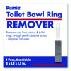 Toilet Bowl Ring Remover With Handle, 1.25 x 5, Gray, 6/Pack