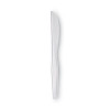Plastic Cutlery, Heavyweight Knife, White, 100/Box