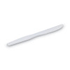 Plastic Cutlery, Heavyweight Knife, 7.5", White, 1,000/Carton