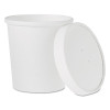 Flexstyle Double Poly Food Combo Packs, 16 Oz, White, Paper, 25/Pack, 10 Packs/Carton