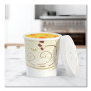 Flexstyle Double Poly Food Combo Packs, 16 Oz, Symphony, Paper, 25 Combos/Sleeve, 10 Sleeves/Carton