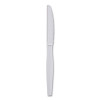 Heavyweight Polystyrene Cutlery, Knife, Plastic, White, 1,000/Carton