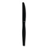 Heavyweight Polystyrene Cutlery, Knife, Plastic, Black, 1,000/Carton