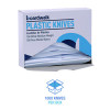 Mediumweight Polystyrene Cutlery, Knife, Plastic, White, 100/Box, 10 Boxes/Carton