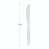 Mediumweight Polystyrene Cutlery, Knife, White, 10 Boxes Of 100/Carton