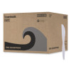 Heavyweight Wrapped Polypropylene Cutlery, Knife, Plastic, White, 1,000/Carton