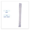 Heavyweight Wrapped Polypropylene Cutlery, Knife, Plastic, White, 1,000/Carton