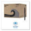 Heavyweight Wrapped Polystyrene Cutlery, Knife, Plastic, Black, 1,000/Carton