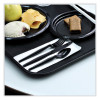 Heavyweight Wrapped Polystyrene Cutlery, Knife, Plastic, Black, 1,000/Carton