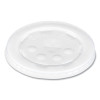Polystyrene Plastic Flat Straw-Slot Cold Cup Lids, Fits 12 Oz To 24 Oz Cold Cups, Plastic, Translucent, 125/Pack, 16 Packs/Ct