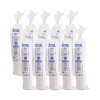 Lift Back And Lock Tab Lids For Paper Cups, Fits 8 Oz Hot Cups, Plastic, White, 100/Sleeve, 10 Sleeves/Carton