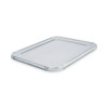 Aluminum Steam Table Pan Lids, Fits Half-Size Deep Pan, 290 Gauge, 0.63" Deep, 10.5 x 12.81, 100/Carton
