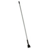 Snap-On Fiberglass Dust Mop Handle, 1" Dia x 60", Gray/Black