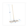 Cotton Dry Mopping Kit, 24 X 5 Natural Cotton Head, 60" Natural Wood Handle