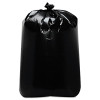 Low-Density Can Liners, 60 Gal, 1.6 Mil, 22" x 58", Black, Flat Pack, 100/Carton