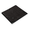 Low-Density Can Liners, 45 Gal, 1.25 Mil, 23" x 46", Black, Flat Pack, 100/Carton