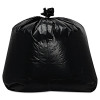 Low-Density Can Liners, 56 Gal, 1.6 Mil, 43" x 47", Black, Flat Pack, 100/Carton