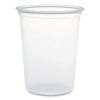 Microgourmet Plastic Deli Container, 32 Oz, 4.7" Diameter x 5.7" h, Clear, 500/Carton