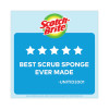 Non-Scratch Multi-Purpose Scrub Sponge, 4.4 X 2.6, 0.8" Thick, Blue, 3/Pack