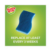 Non-Scratch Multi-Purpose Scrub Sponge, 4.4 X 2.6, 0.8" Thick, Blue, 3/Pack