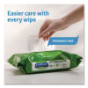Fitright Select Premium Personal Cleansing Wipes, 8 x 12, Fragrance-Free, White, 48/Pack