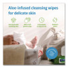 Fitright Select Premium Personal Cleansing Wipes, 8 x 12, Fragrance-Free, White, 48/Pack