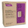 Select Dinner Napkins, 1-Ply, 16 x 15, Natural Brown, 250/Pack, 12 Packs/Carton