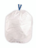 Drawstring Trash Bags, Drawstring, 13 Gal, 24" x 28", White, 40 Bags/Roll, 2 Rolls/Box