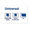 Universal Dinner Napkins, 1-Ply, 15 x 17, 1/8 Fold, White, 3000/Carton