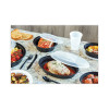 Newspring Versatainer Microwavable Containers, 16 Oz, 6" Diameter, Black/Clear, Plastic, 150/Carton
