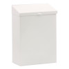 Feminine Hygiene Product Waste Receptacle, Metal, White