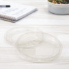 Conex Deli Container Lid, Clear, Plastic, 500/Carton