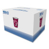 Paper Hot Drink Cups In Bistro Design, 10 Oz, Maroon, 300/Carton