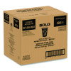 Paper Hot Drink Cups In Bistro Design, 12 Oz, Maroon, 300/Carton