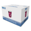 Paper Hot Drink Cups In Bistro Design, 8 Oz, Maroon, 500/Carton