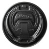 Optima Reclosable Lids For Hot Paper Cups, Fits 10 Oz To 24 Oz Hot Cups, Plastic, Black, 1,000/Carton