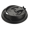 Optima Reclosable Lids For Hot Paper Cups, Fits 10 Oz To 24 Oz Hot Cups, Plastic, Black, 1,000/Carton