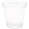 Comet Plastic Portion/Shot Glass, 1 Oz, Clear, 50/Pack, 50 Packs/Carton