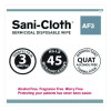 Sani-Cloth Af3 Germicidal Disposable Wipes, 6 x 6.75, White, 160 Wipes/Canister, 12 Canisters/Carton
