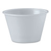 Polystyrene Portion Cups, 4 Oz, Plastic, Translucent, 250/Bag, 10 Bags/Carton